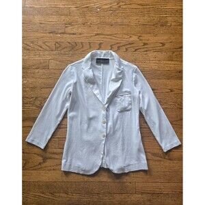 Fabiana Filippi Womens Knit Cardigan Blazer White Size Small Italy